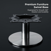 Premium Thickened Chair Base, Stainless Steel Swivel Chair Base Replacement, Metal Chair Base for Living Room, Dining Chair Base for Home Use