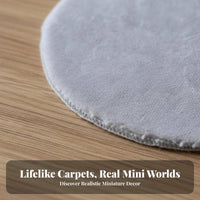 DIY Decoration Miniature Soft Carpet Soft Hint Dollhouse Miniature Rug Prop for Hobbyists, Children, Photography Set, Playroom