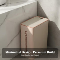 Trash Can Space Saving Lavatory Garbage Can Modern Design Narrow Space Garbage Bin for Homeowners, Pet Owners, Bedroom, Living Room, Kitchen