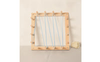 Yarn Winding Frame Square Yarn Winder with Pegs Weaving Frame with Pegs Sturdy Weaving Ball Winder Small for Knitters, Knitting