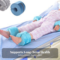 Ankle Raise Pillow Removable Washable Cover Foot Elevator Cushion Pressure Relief Ankle Elevator Pillow for Bedridden Patients, Bed Rest, Hospital