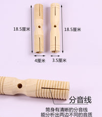 奥尔夫打击乐器高低音双响筒原木大号儿童小学早教启蒙幼儿园教具 鸟鸣器