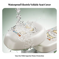 Seat Cover Sun Protection Leather Saddle Cover Universal Fit Elastic Cycle Seat Case for Cyclist S, Commuting, City Streets