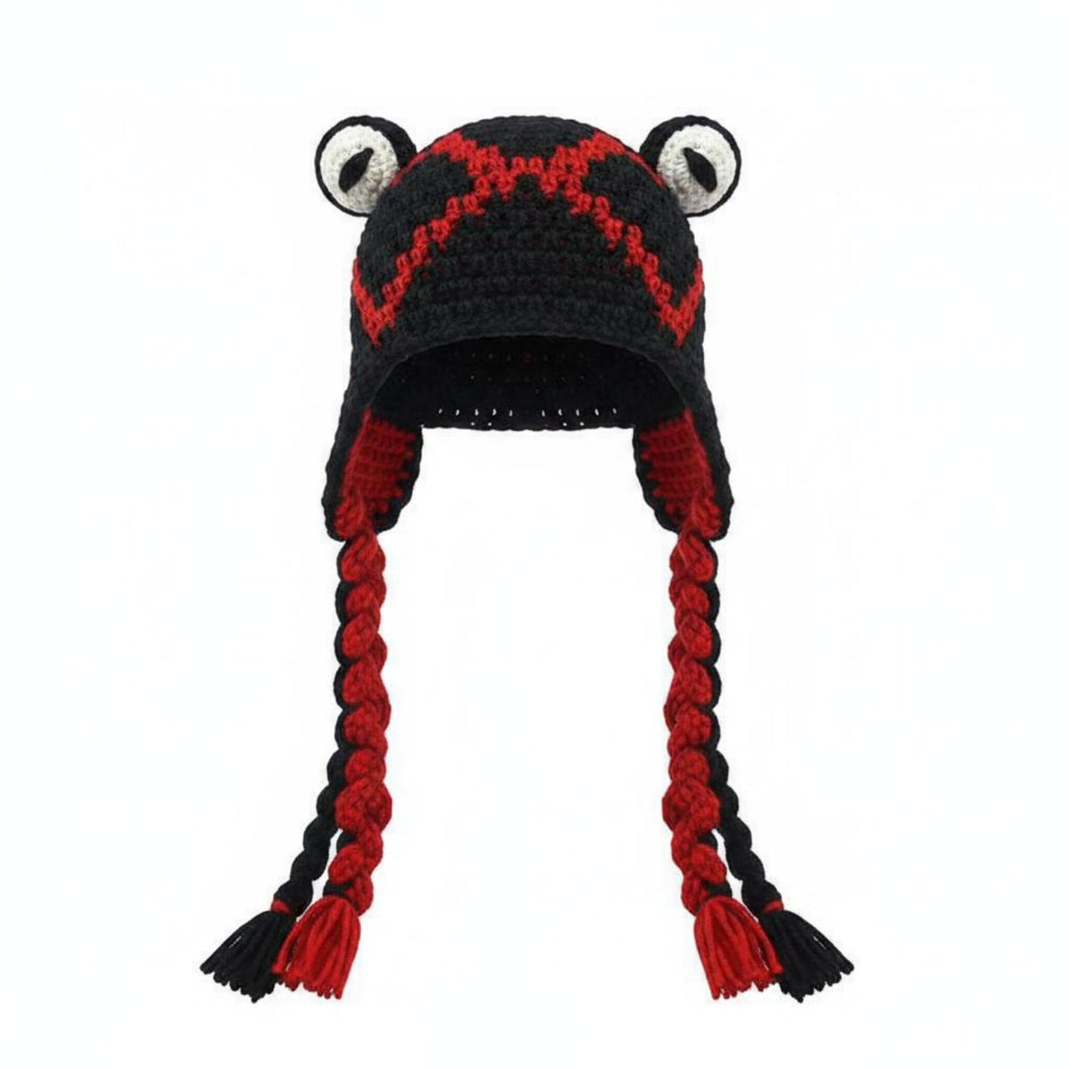 Squid Hat Joke Headgear Crochet Tentacle Beanie Handmade Knitted Squid Headwear for Cosplay