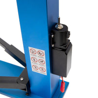 RC Car Repair Lift Realistic Simulation Two Post Car Lift Model Adjustable Width for Workshop