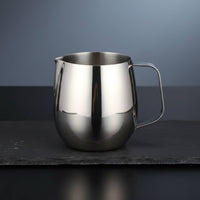 Latte Art Pitcher Even Flow Espresso Latte Art Jug Rust Resistant Stainless Steel Milk Pitcher for Baristas, Cafe
