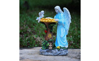 Auto on at Night Solar Angel Statue Weatherproof Outdoor Decor Waterproof