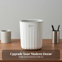 Desktop Trash Can Stylish Appearance Desktop Waste Basket Mini Trash Can Pressure Holder Design Mini Wastebasket Space-Saving