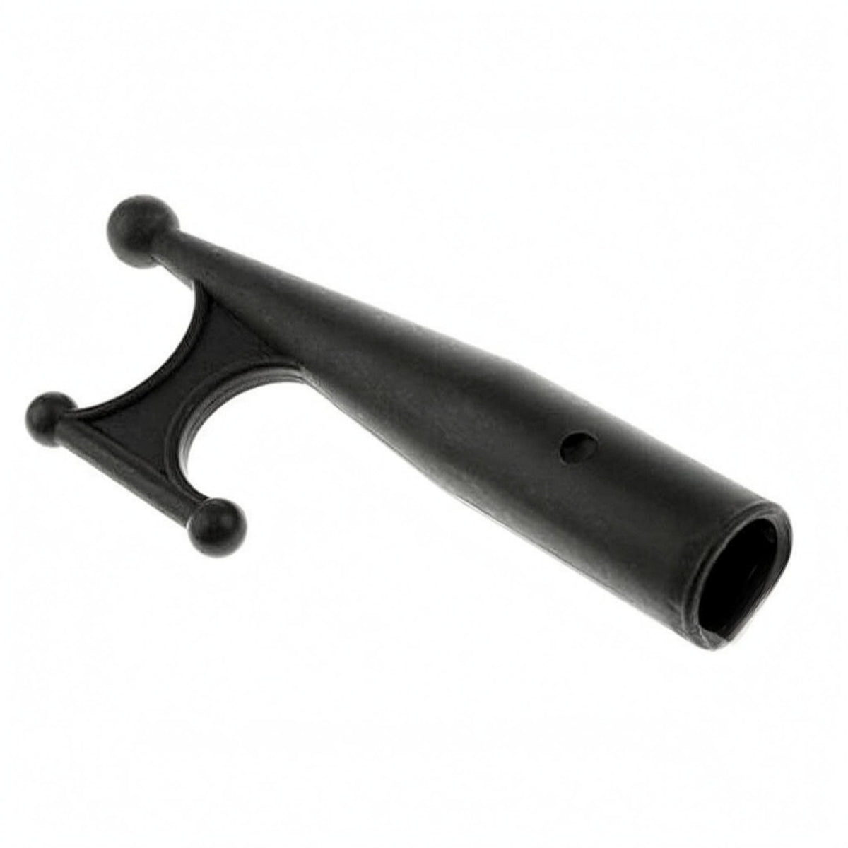Exposed Socket Three-Prong Boat Hook Tapered Handle Boat Hook Black Nautical Gear for Marine Use