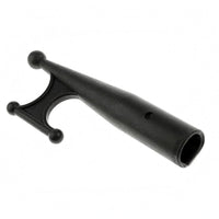 Exposed Socket Three-Prong Boat Hook Tapered Handle Boat Hook Black Nautical Gear for Marine Use