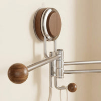 Dish Cloth Holder with Suction Cup for Sink Area, Rotating Stainless Steel Rag for Small Kitchen Organization