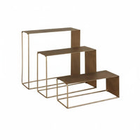 European Design Cupcake Display Shelf Multi-Functional Tiered Metal Display Stand Minimalist Design Nesting Riser Set for Wedding, Afternoon Tea, Party, Buffet