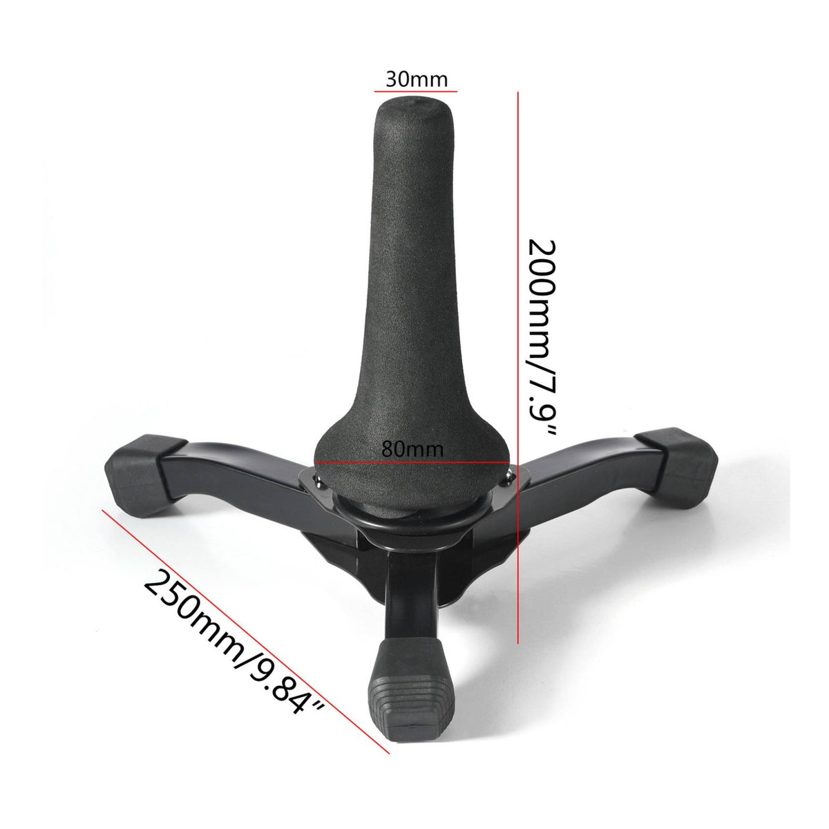 Tripod with Padded Support Lightweight Foldable Instrument Stand Sturdy Wind Instrument Stand, for Practice Room