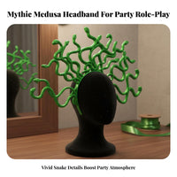 Medusa Headband Intricately Designed Medusa Snake Headband Lightweight Greek Mythology Hair Accessory for Cosplayers, Adults, Cosplay, Costume Parties