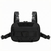 Fishing Chest Bag Adjustable Straps Fishing Bag Zippered for Anglers