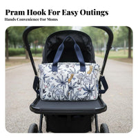 Diaper Bag Tote Multiple Compartments Large Capacity Diaper Tote Waterproof Large Capacity Infant Tote for Moms, New Parents, Travel, Hospital