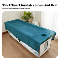 Warm Compress Blanket Spa Cover Highly Absorbent Massage Table Blanket Non-Pilling Microfiber Spa Towel for Beauticians, Beauty Salons, Spas