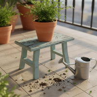 Mini Chair Decor Rustic Look Vintage Wood Bench Lightweight