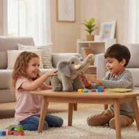 Elephant Stuffed Animal Soft Elephant Stuffed Toy Cuddly Fuzzy for Toddlers, Bedtime, Nursery Decor
