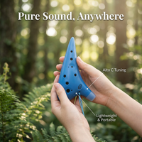 12 Hole Alto Ocarina for Beginners, Musical Instrument Resin Ocarina with Lanyard and Mouthpiece Cap, Ocarina Hole Alto Learner