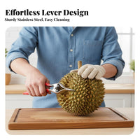 Durian Opener Easy to Use Durian Shell Cracker Versatile Fruit Opening Tool for Home Cooks, Chefs, Restaurant, Restaurants, Supermarket