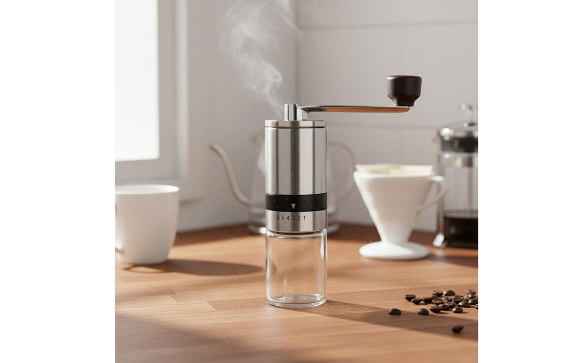 Manual Coffee Grinder Fully Cleanable Hand Crank Coffee Mill Adjustable Hand Grinder Consistent Uniform Pulverize Kitchen