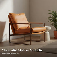 Modern Minimalist Chair Designer Design Single Sofa Chair Light Luxury Modern Armchair for Book Lovers, Homeowners, Living Room, Reception Area