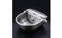 Water Bowl with Buoyant-Ball Valve Heavy-Duty Livestock Water Bowl Animal Drinker Continuous Waterer Fresh for Cattle, Farm