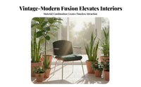 Vintage & aesthetic Upholstered Armchair With Armrests Indoor Furniture Comfortable spine supportrest accent Chair adaptable for distant Workers, Apartment Dwellers, residents, Study Room, Home Office, Bedroom, Small areas