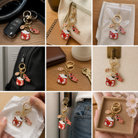 Japanese Cartoon Lucky Cat Koi Fish Keychain for Bags and Car Keys