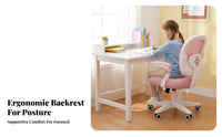 Padded pads Adjustable child's Study Seat Stable Base Kneeling Desk Chair with Chest Support Ergonomic Seating paded Knee Pads for Children, Students, Parents, Writing, perusing, Computer Use, Bedroom