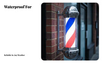 LED Barber Pole Waterproof Rotating Barber Pole Light High Brightness Rotating Striped Light for Barbers, Hair Stylists, Storefront