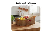 Woven Plastic container adaptable Woven Pattern Basket Drawerconvenient for Parents
