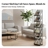 5-Tier Ladder shelving single-piece Floor-Standing 5-Tier Ladder Shelf Freestanding flexible for homeowners, Balcony