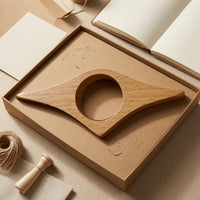 Rounded Edges Finger Loop Page Holder Smooth Finish Wooden Book Page Holder Sturdy Wooden Reading Aid