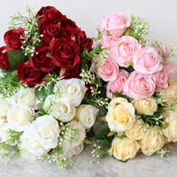 9-Head Silk Blossom Bunch Long-Lasting Home Decoration for Wedding, Party