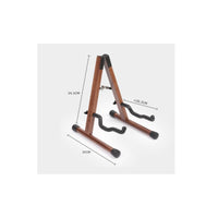 Detachable Solid Wood Instrument Stand Universal Fit Wooden Guitar Stand Padded Protection Triangular Instrument Holder for Guitarists