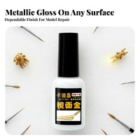 Long-Lasting Luster Chrome Finish Brush Paint Even Application Repairupup Liquid Quick-Drying Art Supplies Multi-Surface Use for Model Builders, Hobbyists, DIY Enthusiasts, Crafting Projects, Item Customization