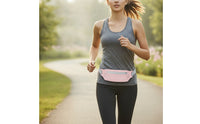 Compact Running Waist Bag Slim Athletic Waist Pack Contoured Shape Phone Holder Belt No Jiggle for Runners
