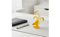 Quirky Banana Duck Figurine Whimsical Duck with Banana Peel Body Novelty Tabletop Ornament Playful for Desk, Bookshelf, Home Office