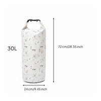 Large Capacity Cartoon Print Dry Bag Long-Lasting Waterproof Backpack Sack Lightweight for Children, Swimming, Camping, Boating