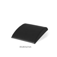 PU Curved Incline Ab Mat Stitched Edges Abdominal Exercise Mat Leather-Like Sit up Pad Glossy