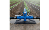 Drip Irrigation Tape Connector Resistant Drip Irrigation Shut off Valve Leak-Secure Tee Connector with Shut off Valves for Greenhouse, Garden