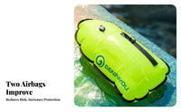 Transparent Handle Shaped Rescue Buoy Two-Chamber Buoy with Phone Pocket