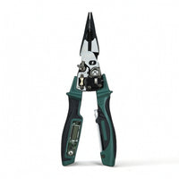 Long-Nose Electrical Pliers with Voltage Tester Multifunctional Wire Stripper with Voltage Tester Versatile Electrician Pliers Heavy-Duty for Home Maintenance