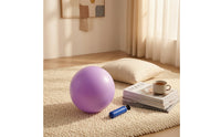 Frosted Fitness Ball with Inflation Needle Portable Fitness Ball Easy to Inflate Stable for Home Workouts