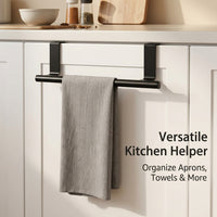 Waterproof Stainless Steel Paper Towel Holder for Kitchen and Small Spaces, Retractable Wall Mounted with Hanging Hook