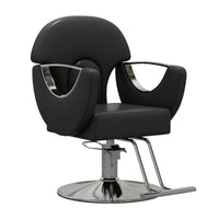 Hydraulic Styling Chair Round Foundation Salon Styling Chair Smooth Finish