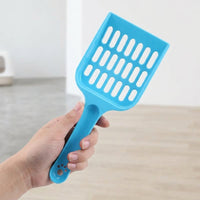 Litter Scooper and Sand Sifter 2-Pack, Rectangular Sifter Sieve with Fine Holes for Sieve Cleaning, Scooper Cat Waste from Litter Tray Box Trays