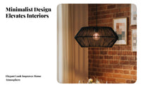 Woven Paper Rope Lampshade High-End Feel Paper Rope Lamp Shade Woven Lamp Shade Creates Warm Ambiance Rustic Ceiling Lamp Cover